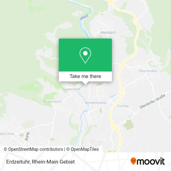 Карта Erdzeituhr