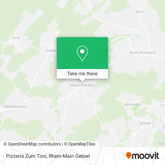 Карта Pizzeria Zum Toni