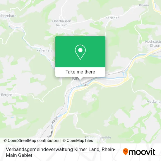 Карта Verbandsgemeindeverwaltung Kirner Land