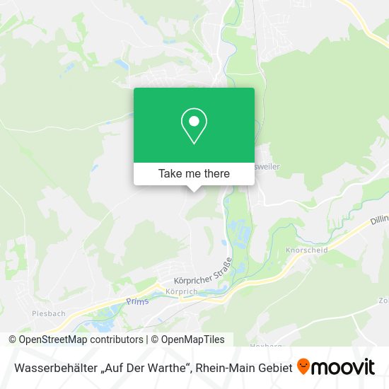 Карта Wasserbehälter „Auf Der Warthe“