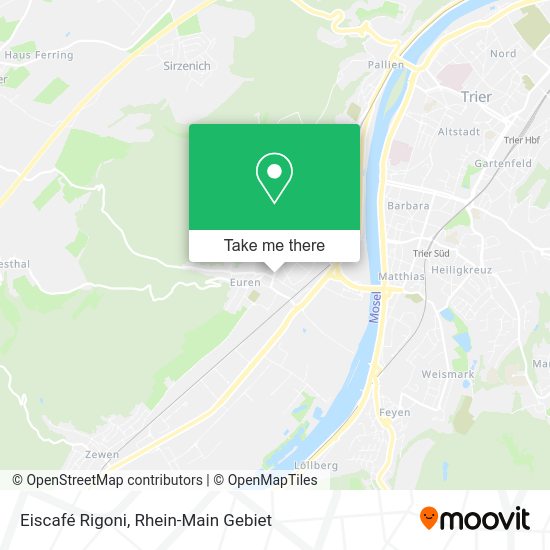 Карта Eiscafé Rigoni