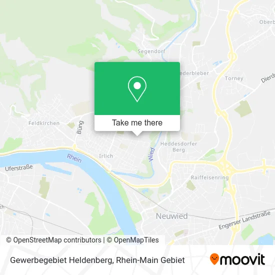 Карта Gewerbegebiet Heldenberg