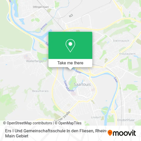 Карта Ers I Und Gemeinschaftsschule In den Fliesen