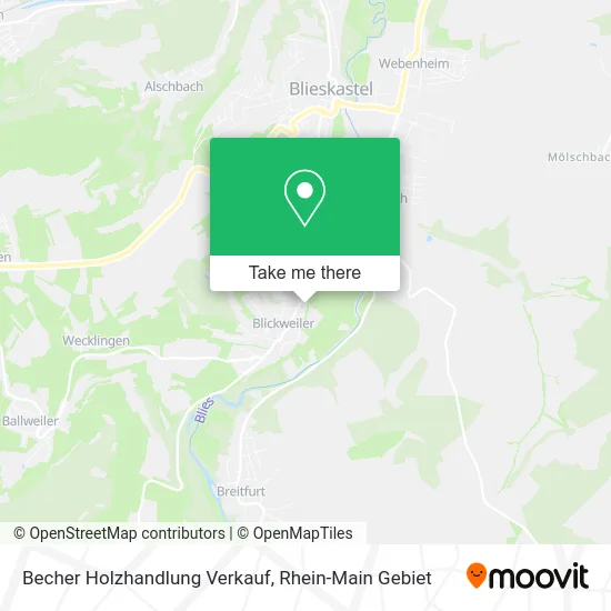 Карта Becher Holzhandlung Verkauf