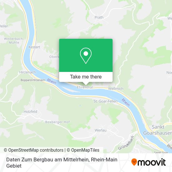 Карта Daten Zum Bergbau am Mittelrhein