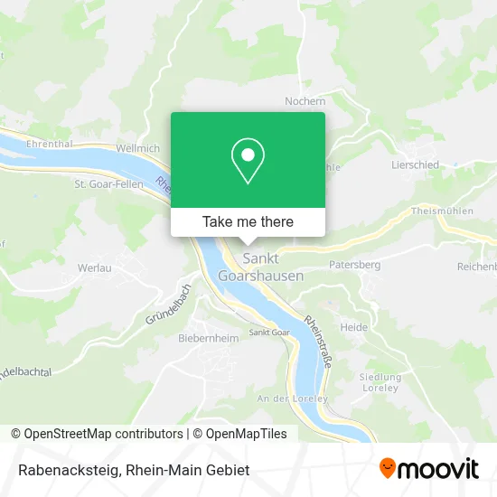 Rabenacksteig map