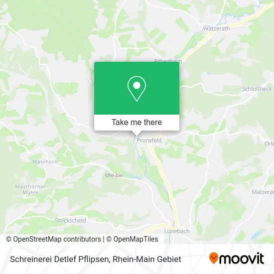 Карта Schreinerei Detlef Pflipsen