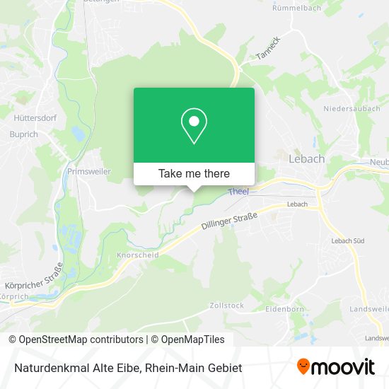 Карта Naturdenkmal Alte Eibe