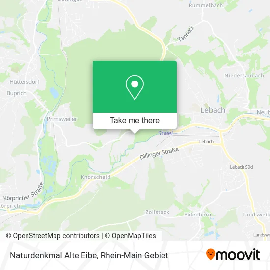 Карта Naturdenkmal Alte Eibe
