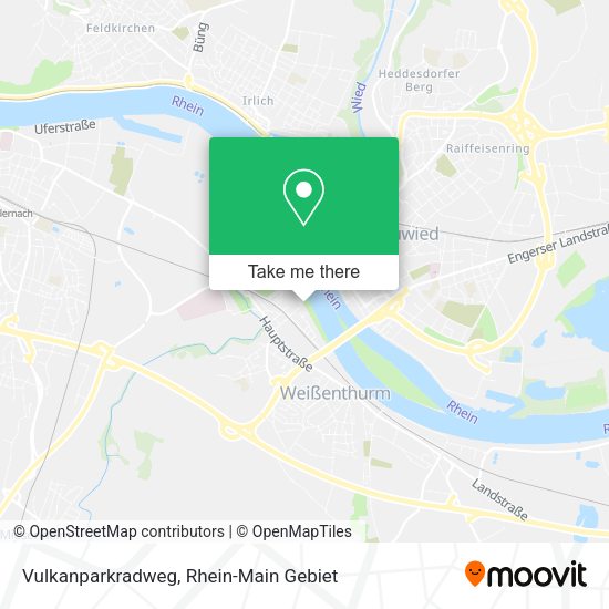 Карта Vulkanparkradweg