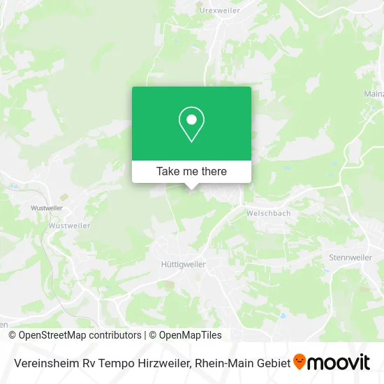 Карта Vereinsheim Rv Tempo Hirzweiler