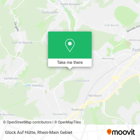 Карта Glück Auf Hütte