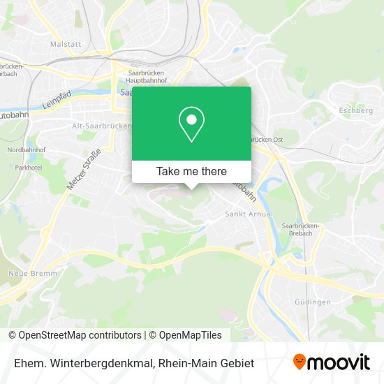 Карта Ehem. Winterbergdenkmal