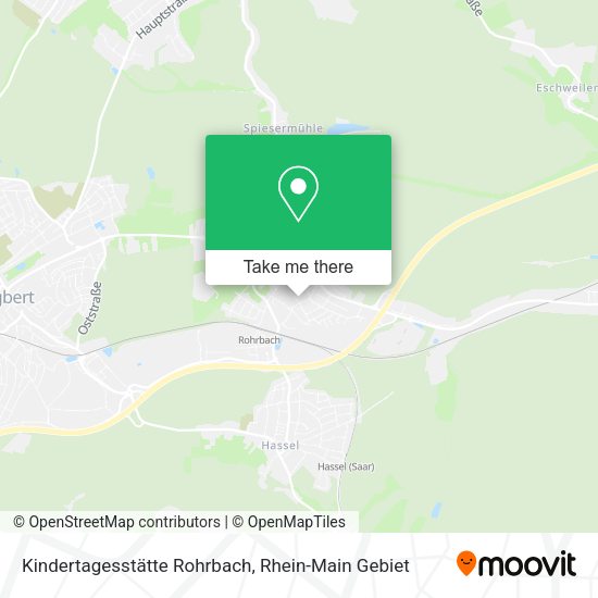 Карта Kindertagesstätte Rohrbach