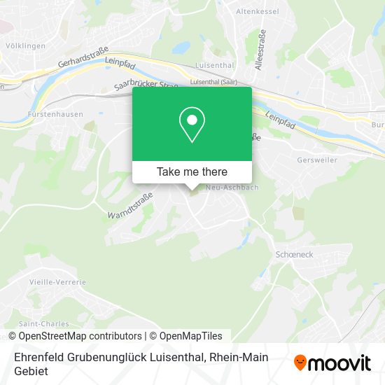 Карта Ehrenfeld Grubenunglück Luisenthal