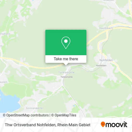 Карта Thw Ortsverband Nohfelden