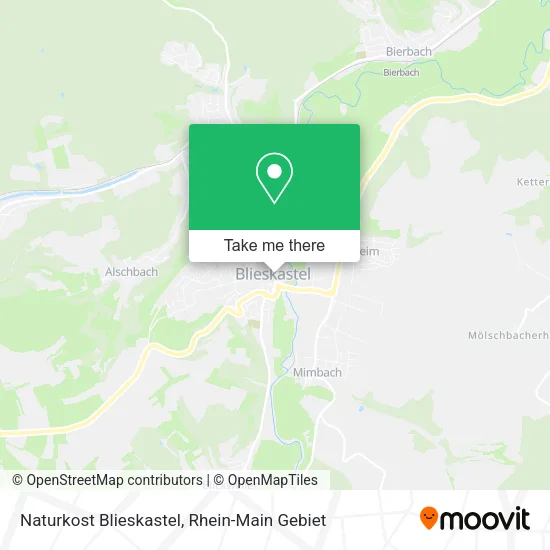 Карта Naturkost Blieskastel