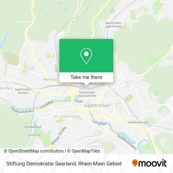 Карта Stiftung Demokratie Saarland