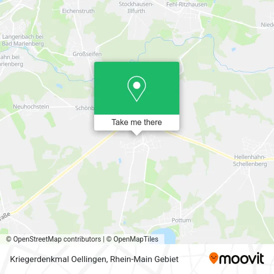Карта Kriegerdenkmal Oellingen