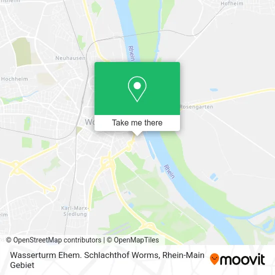 Карта Wasserturm Ehem. Schlachthof Worms
