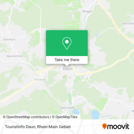 Карта Touristinfo Daun