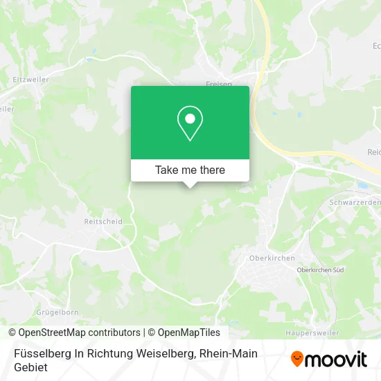 Карта Füsselberg In Richtung Weiselberg
