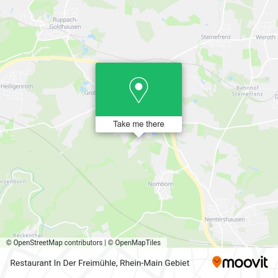 Карта Restaurant In Der Freimühle
