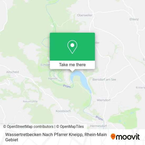 Карта Wassertretbecken Nach Pfarrer Kneipp