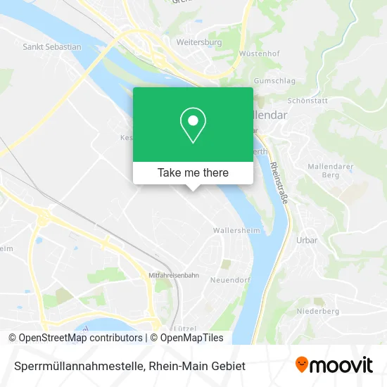 Карта Sperrmüllannahmestelle