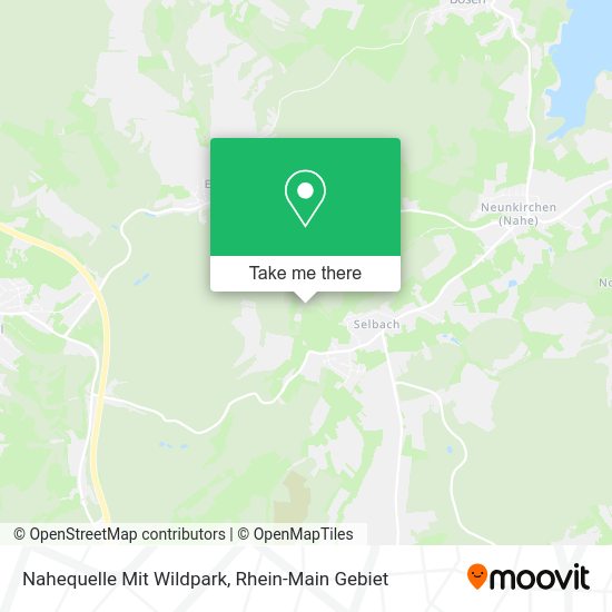 Карта Nahequelle Mit Wildpark