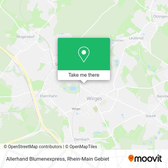 Карта Allerhand Blumenexpress