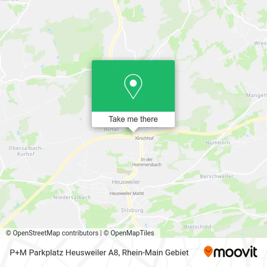 Карта P+M Parkplatz Heusweiler A8