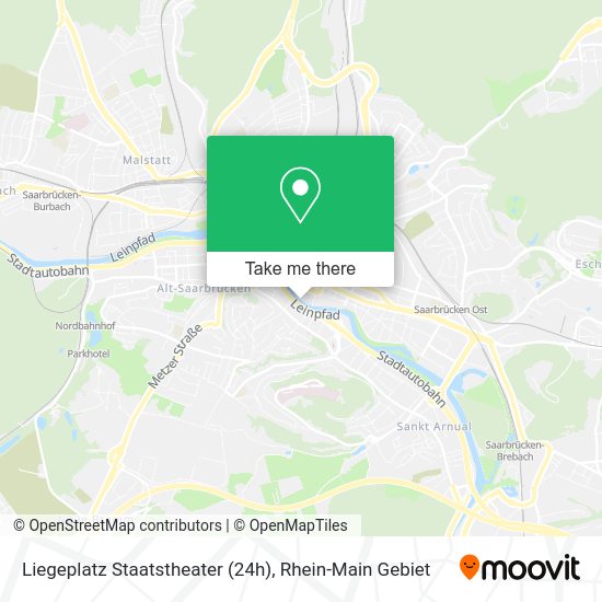 Карта Liegeplatz Staatstheater (24h)