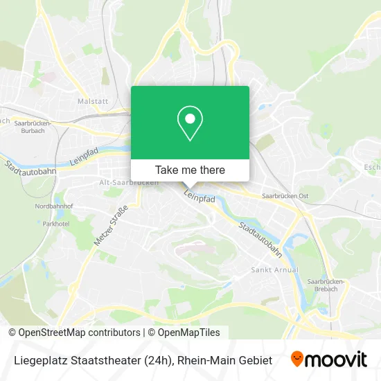 Карта Liegeplatz Staatstheater (24h)