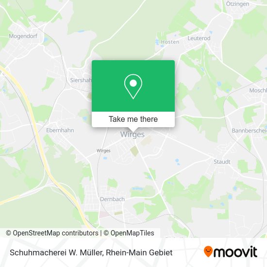 Карта Schuhmacherei W. Müller