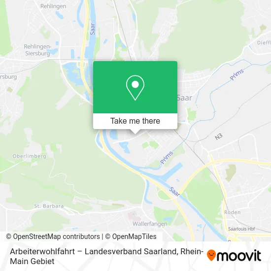 Карта Arbeiterwohlfahrt – Landesverband Saarland