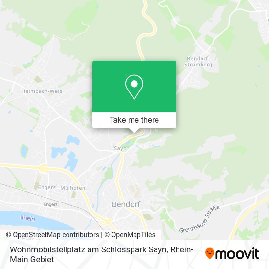 Карта Wohnmobilstellplatz am Schlosspark Sayn