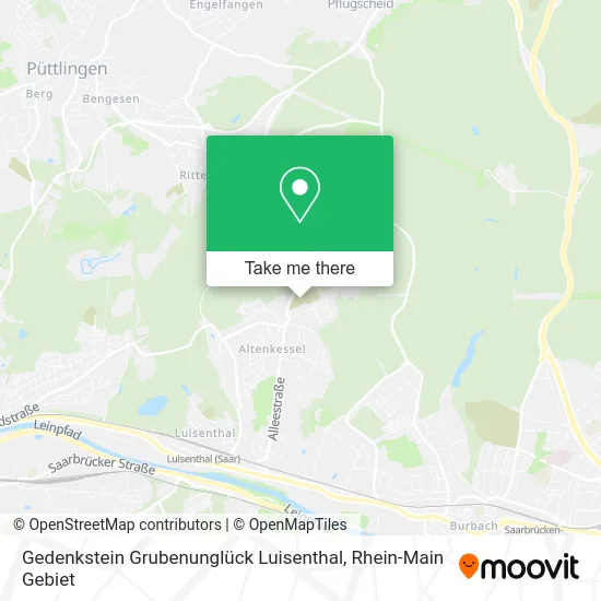 Карта Gedenkstein Grubenunglück Luisenthal