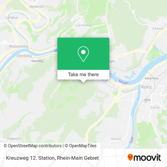 Карта Kreuzweg 12. Station