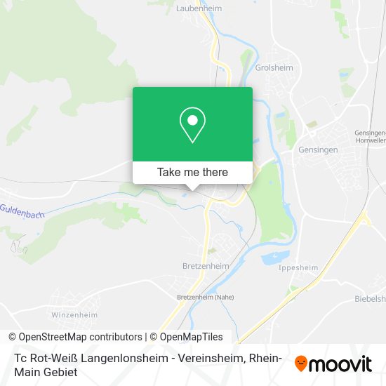 Карта Tc Rot-Weiß Langenlonsheim - Vereinsheim