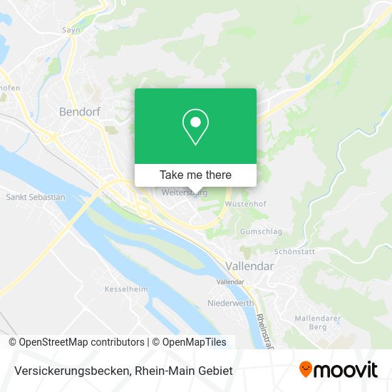 Карта Versickerungsbecken
