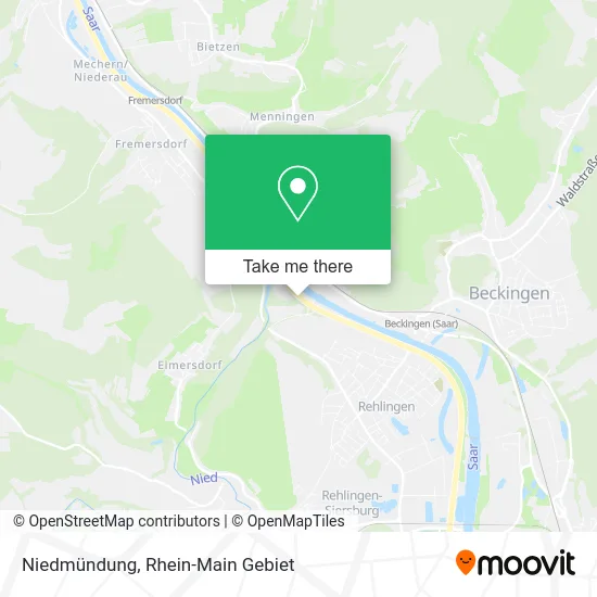 Карта Niedmündung