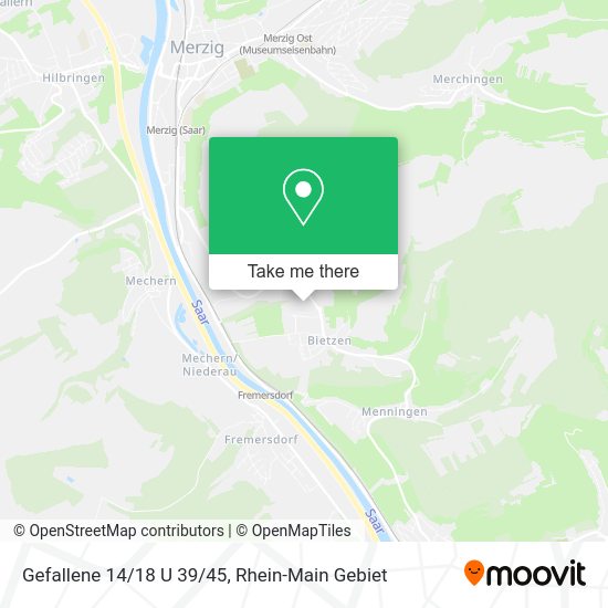 Карта Gefallene 14/18 U 39/45