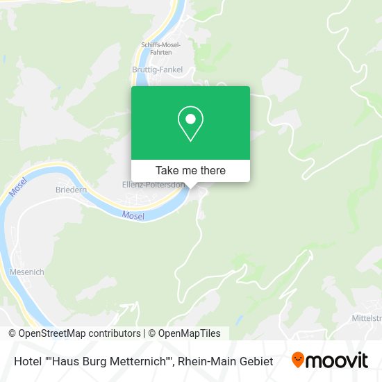 Карта Hotel ""Haus Burg Metternich""