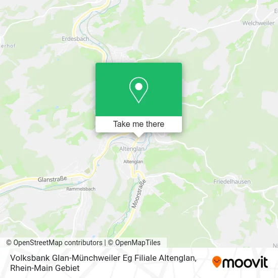 Карта Volksbank Glan-Münchweiler Eg Filiale Altenglan