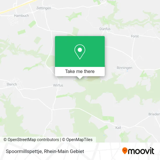 Карта Spoormillspettje