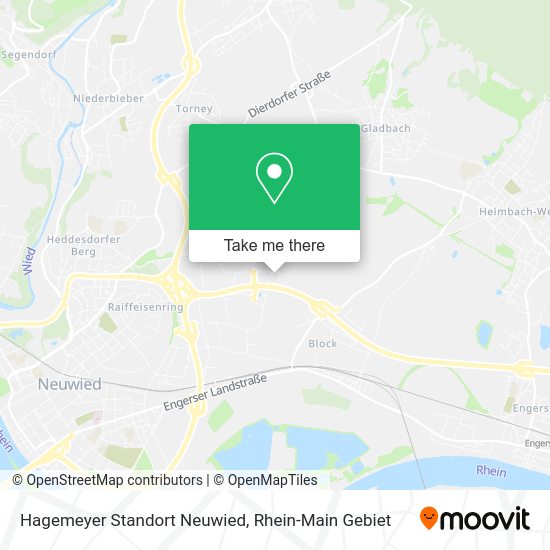 Карта Hagemeyer Standort Neuwied