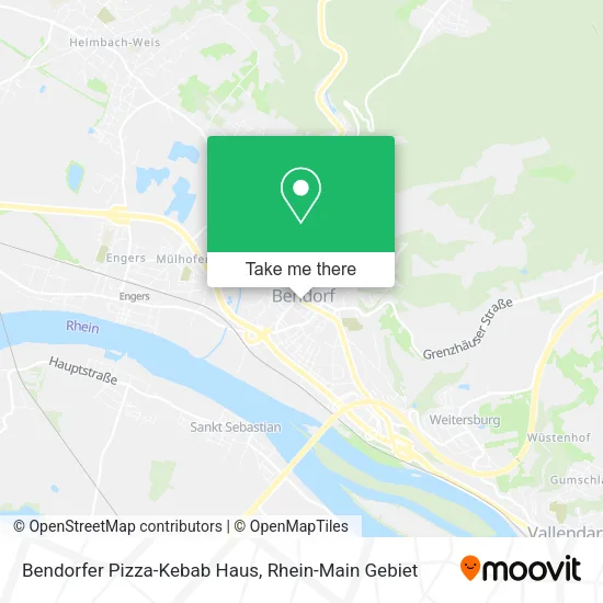 Карта Bendorfer Pizza-Kebab Haus