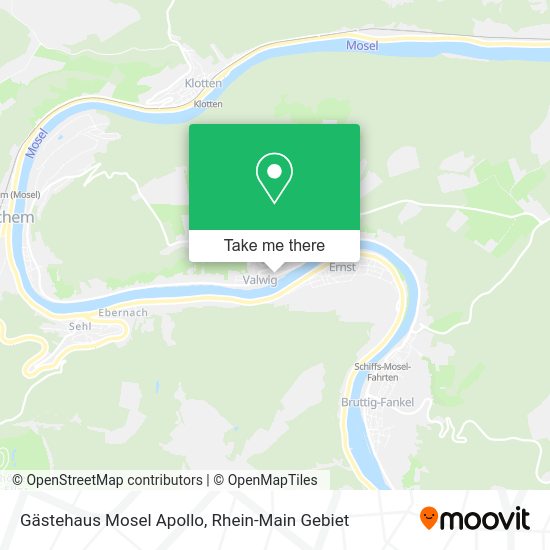 Карта Gästehaus Mosel Apollo