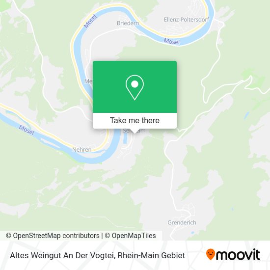 Карта Altes Weingut An Der Vogtei